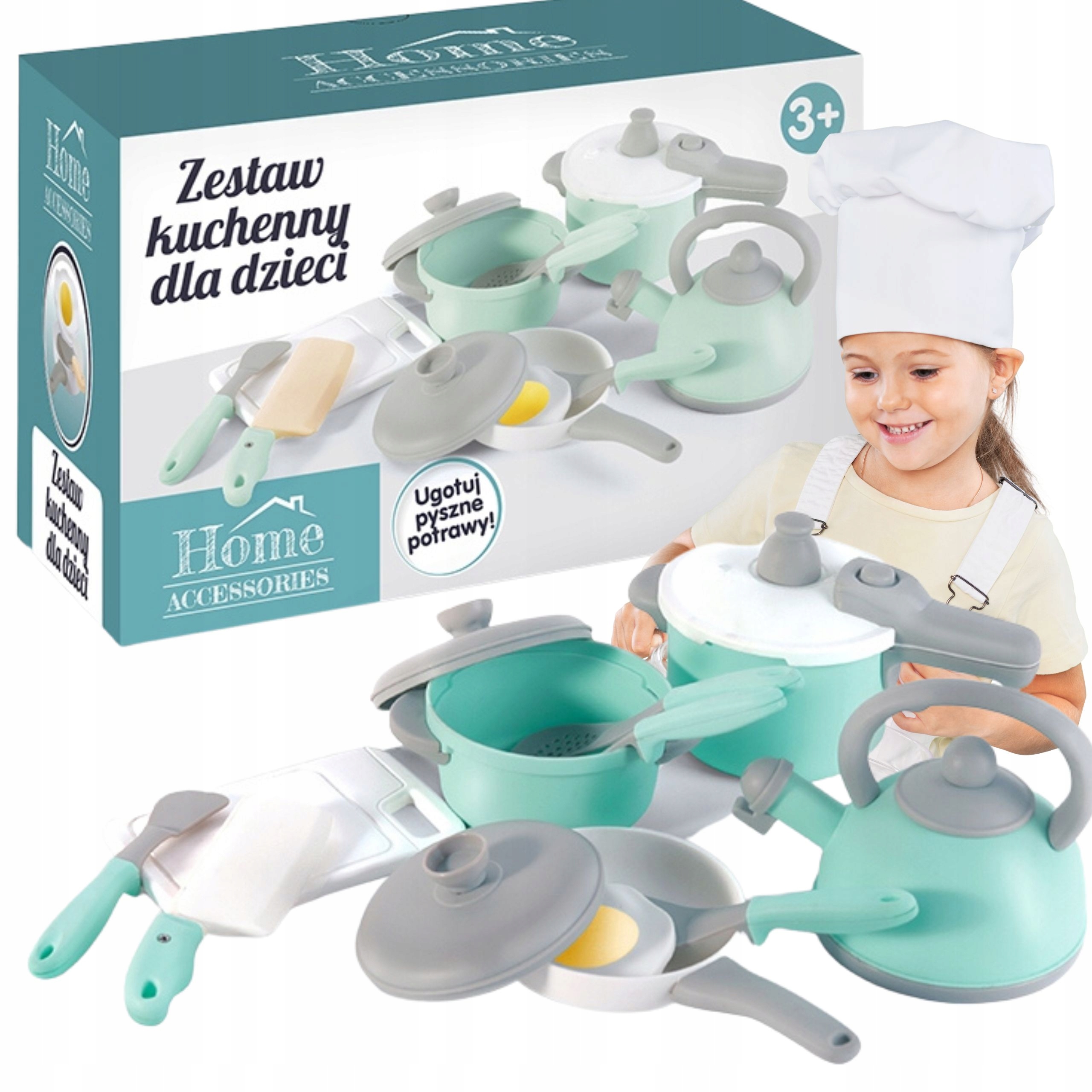 

Zestaw Kuchenny Dla Dzieci Garnki Patelnia Akces