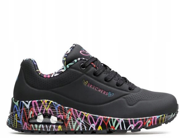 Dámské boty Skechers 155506BBK Uno Loving Love Černé 38,5