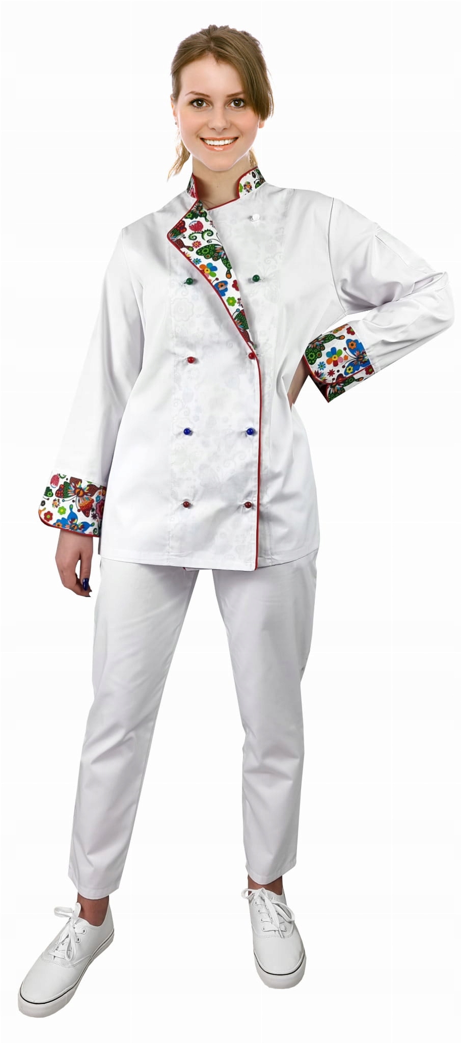 Bluza kucharska kitel Master Chef długi rękaw Marka M&C