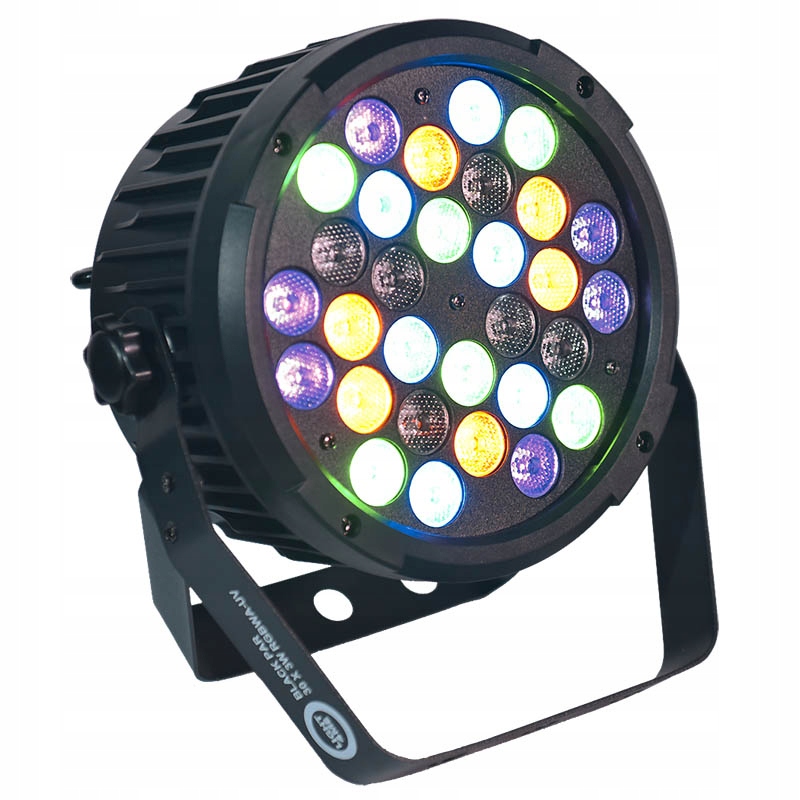 Reflektor Sceniczny Estradowy Koncertowy Black Par 30X3W Rgba-uv Led Mocny
