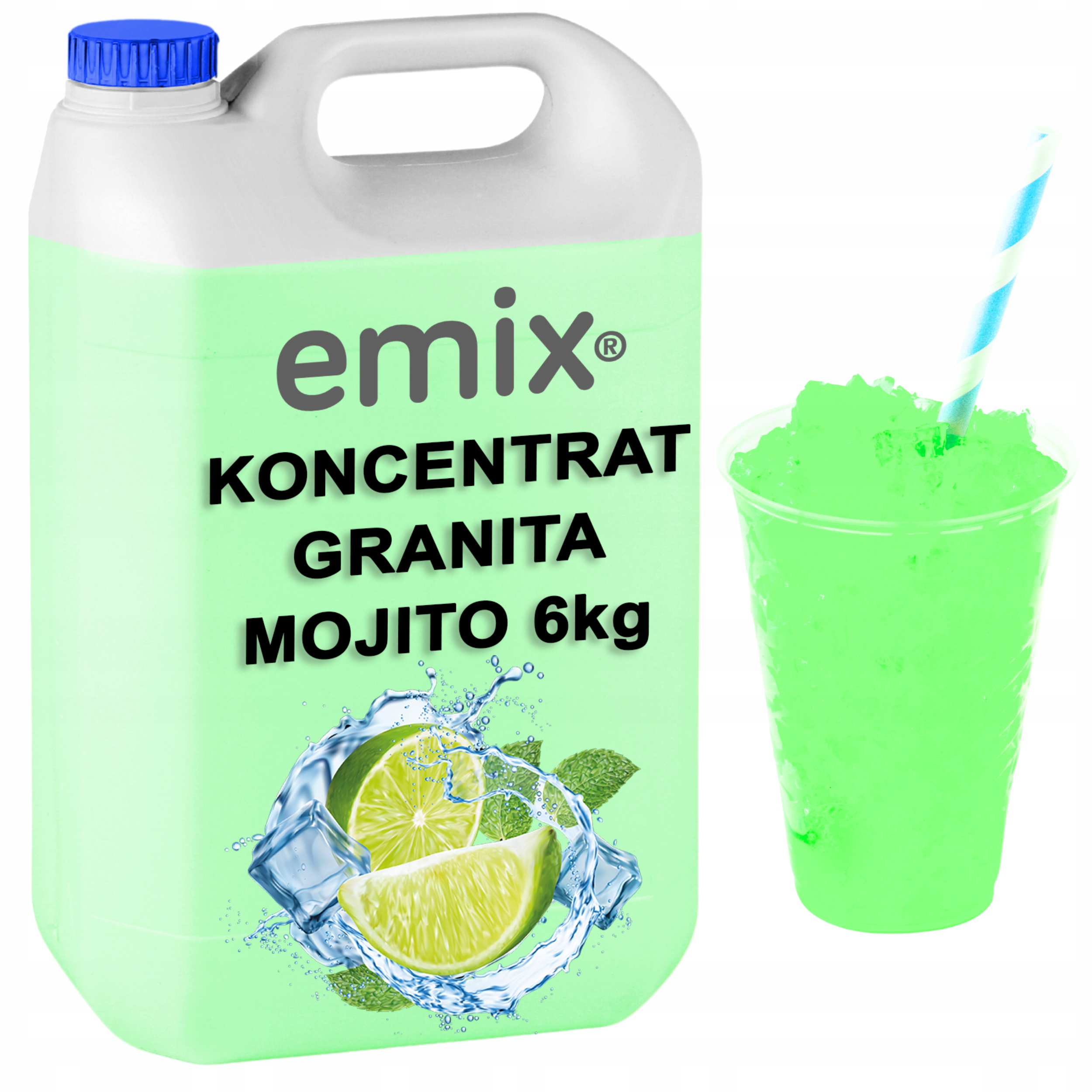 Syrop 5L Koncentrat Do Granity Mojito 1:7 6kg Slush Emix