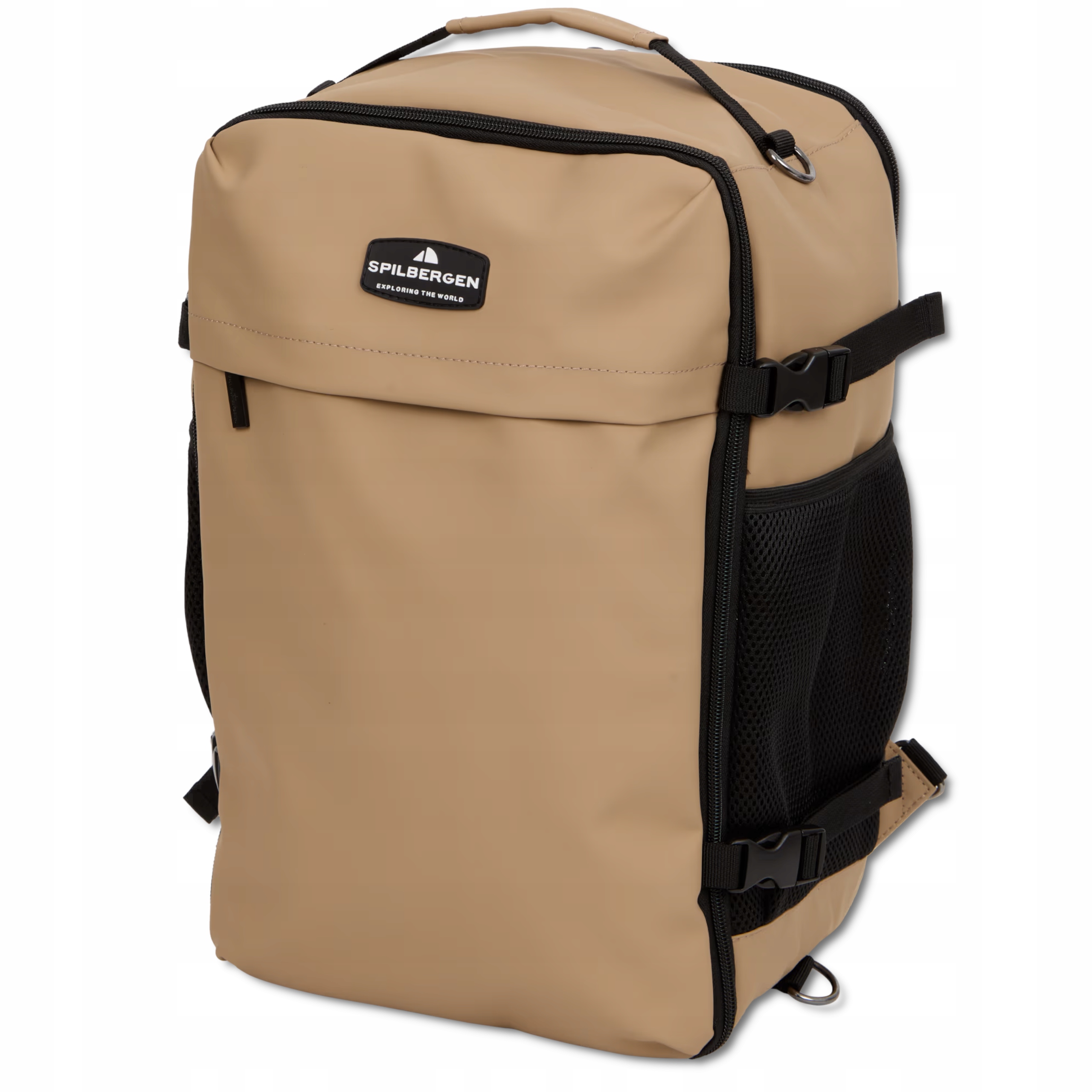 Plecak kabinowy 40x20x25 cm Spilbergen 20l Brązowy Beż pasuje Ryanair