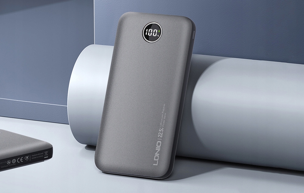 Powerbank LDNIO PQ10, 2xUSB, USB-C, 22.5W PD, QC 3.0, 10000 mAh LED Złącza USB typ A USB typ C