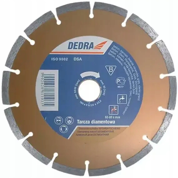 Dedra diamantový kotouč segmentový 250mm*25,4mm H1111E