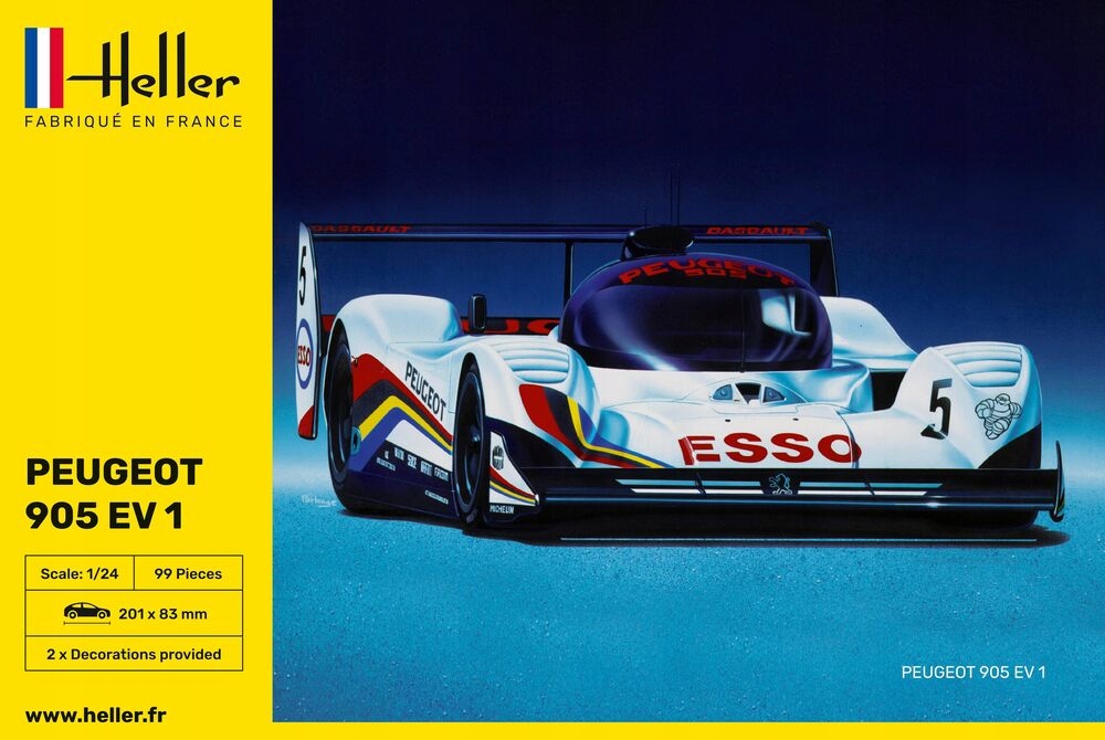 Peugeot 905 Ev 1 1:24 Heller 80718