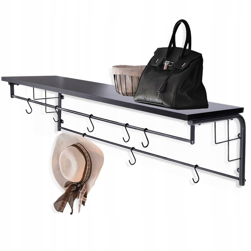 Nástenný vešiak na oblečenie na stenu, oblečenie, bundy, polička do predsiene
