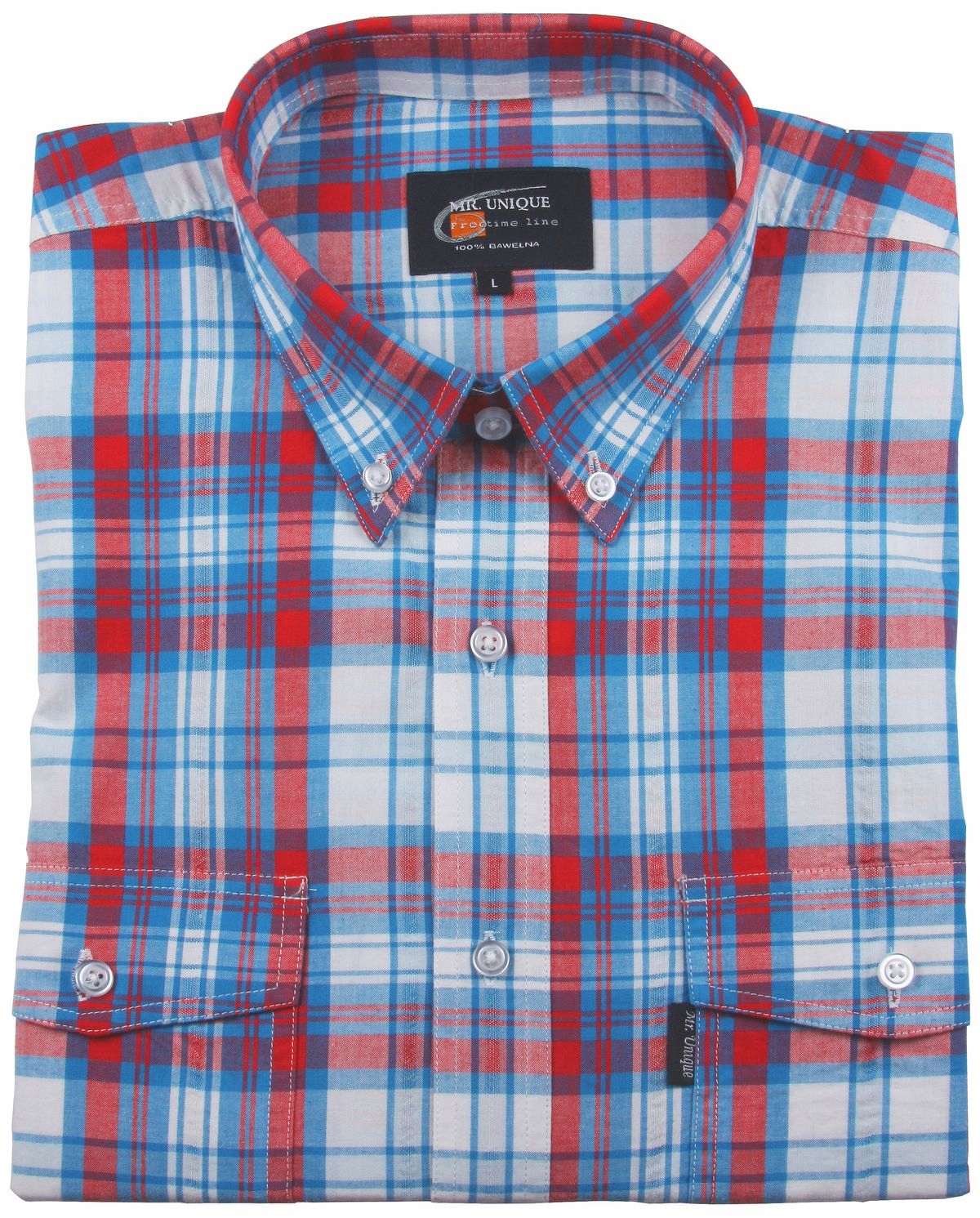 

koszula w kratę Mr Unique 100%baw_L_41/42_kl_120