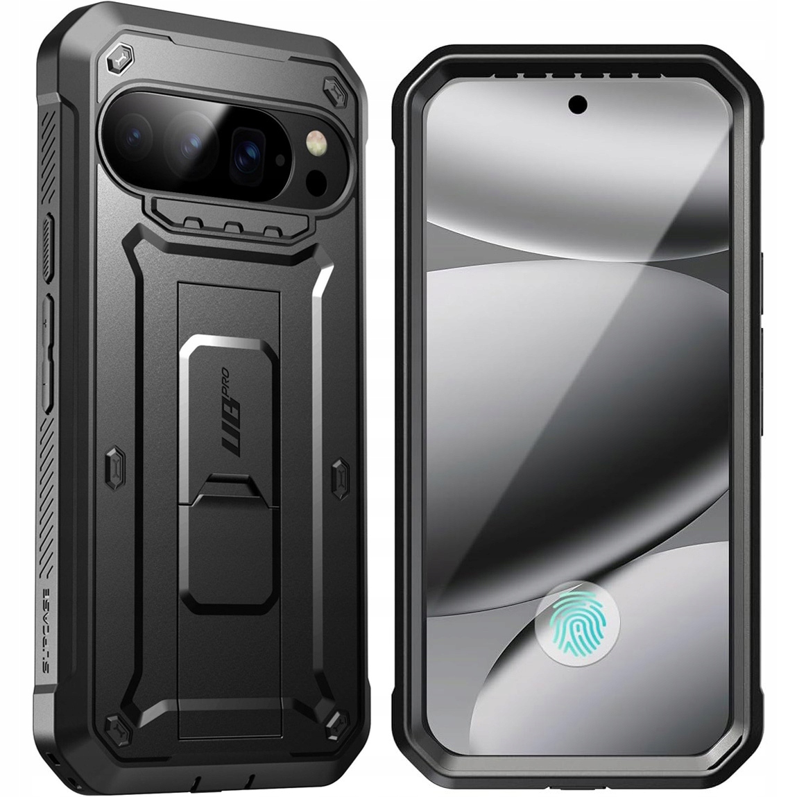 Pouzdro pancéřové Supcase pro Pixel 10/Pro, kryt na opasek, s opěrkou Stand