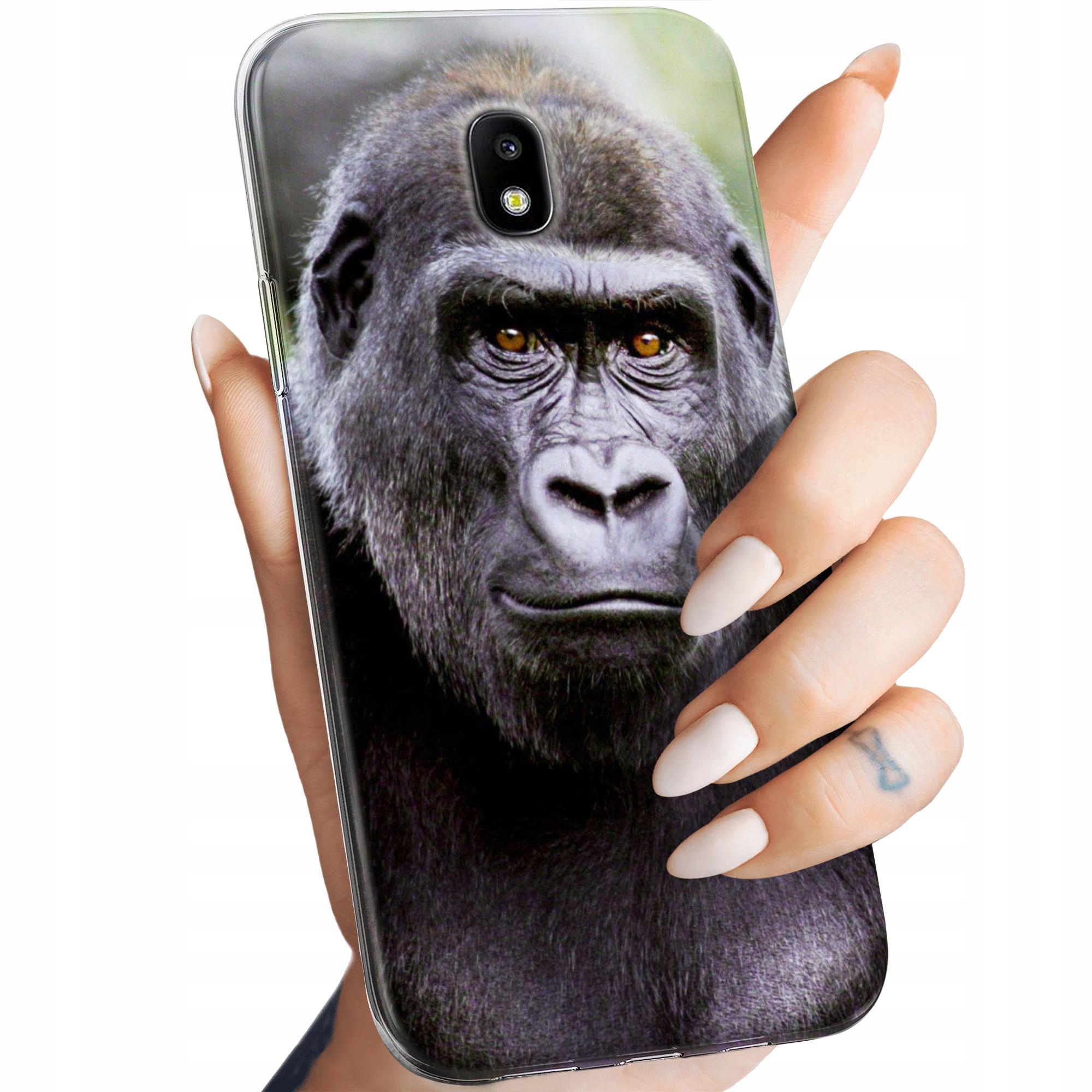 Etui Do Samsung Galaxy J3 2017 Małpki Małpa Nosacz Obudowa Pokrowiec
