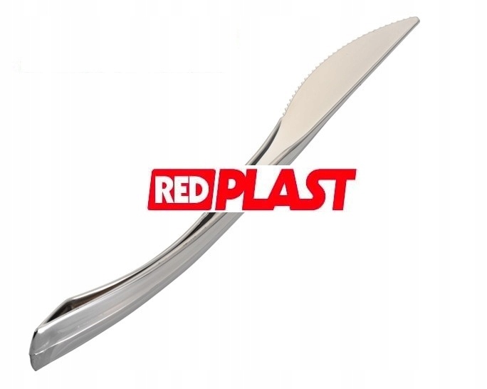 

Nóż Noże Metalizowane Plastik 20cm (25) Red Plast