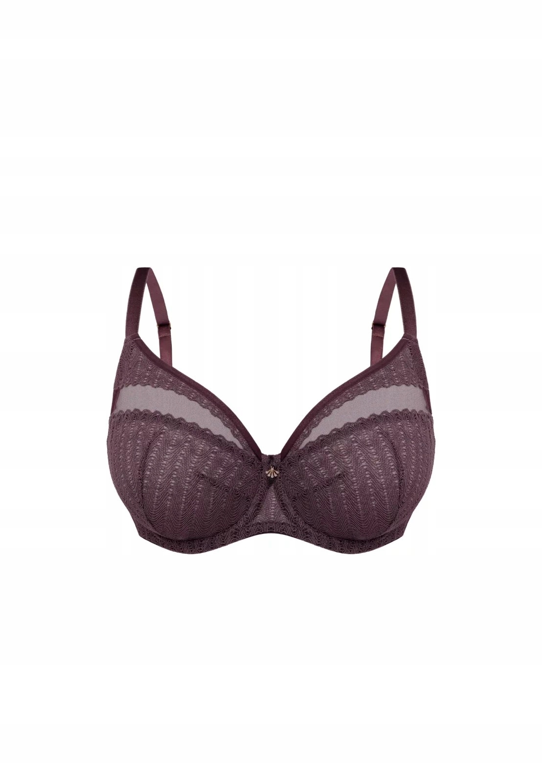 Měkká podprsenka s kosticemi Veronica BO55 Švestka Mefemi 75G Hnědá