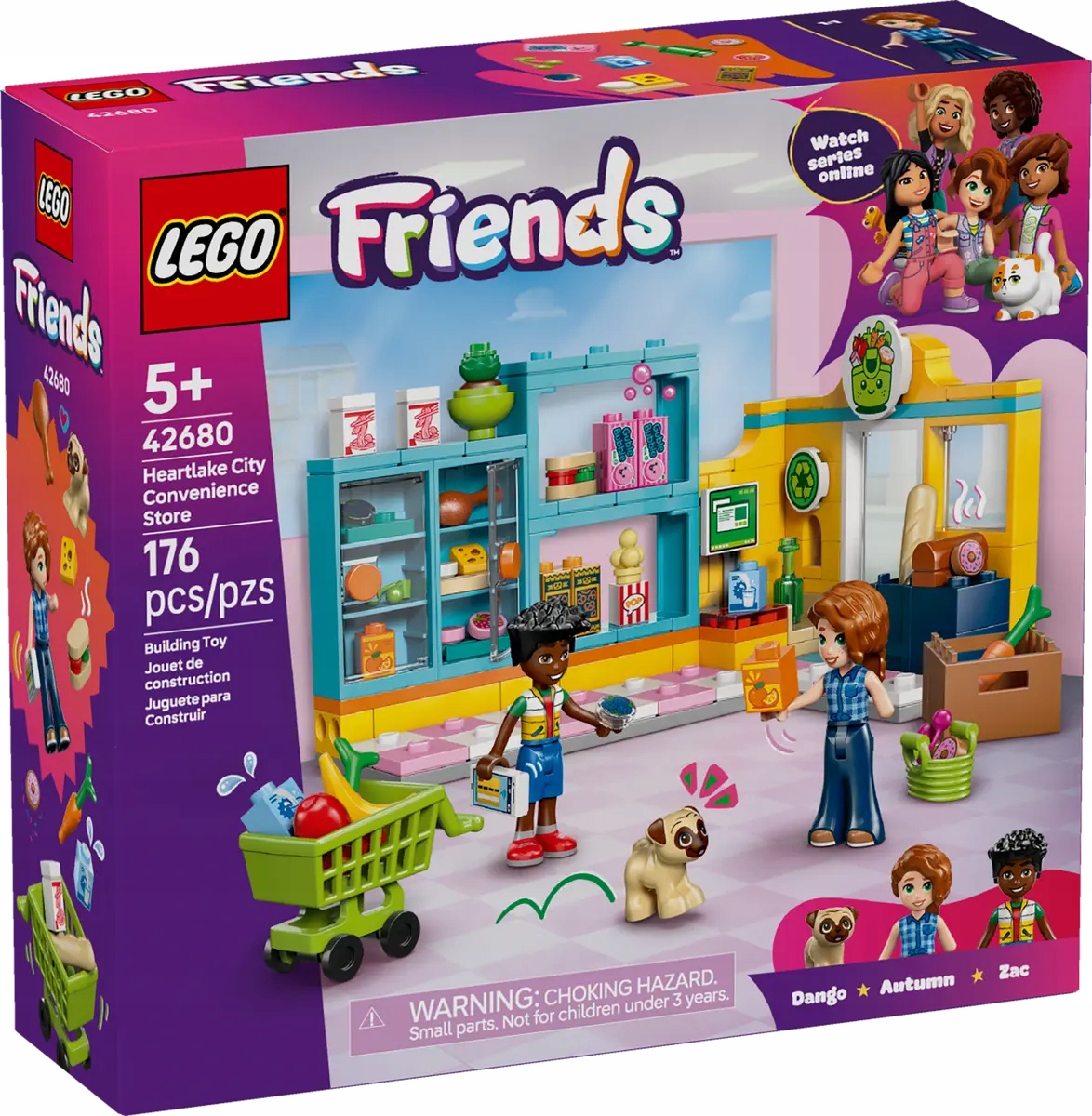 Lego Friends Obchod S Potravinami Ve Městě Heartlake, Sada Kostek 42680