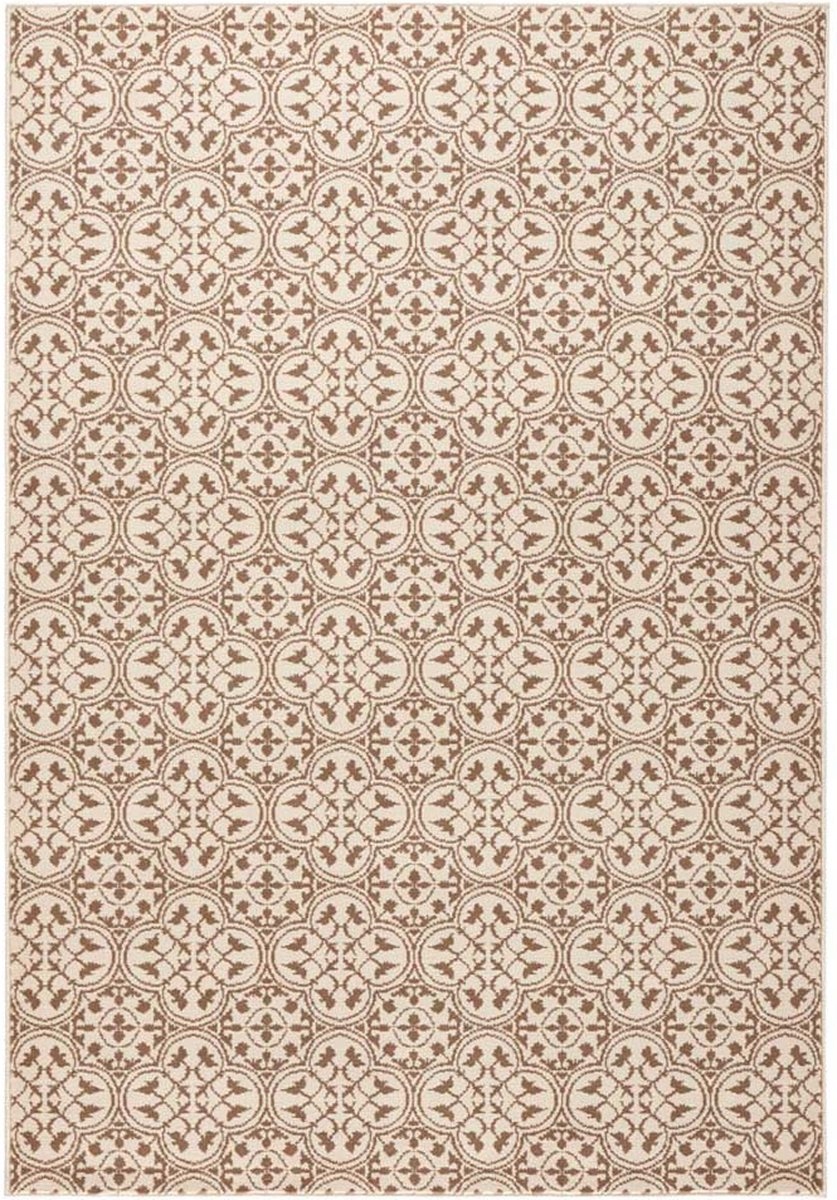 Moderný koberec 200 x 290 cm do obývačky, hnedo krémový s mäkkými vlasmi