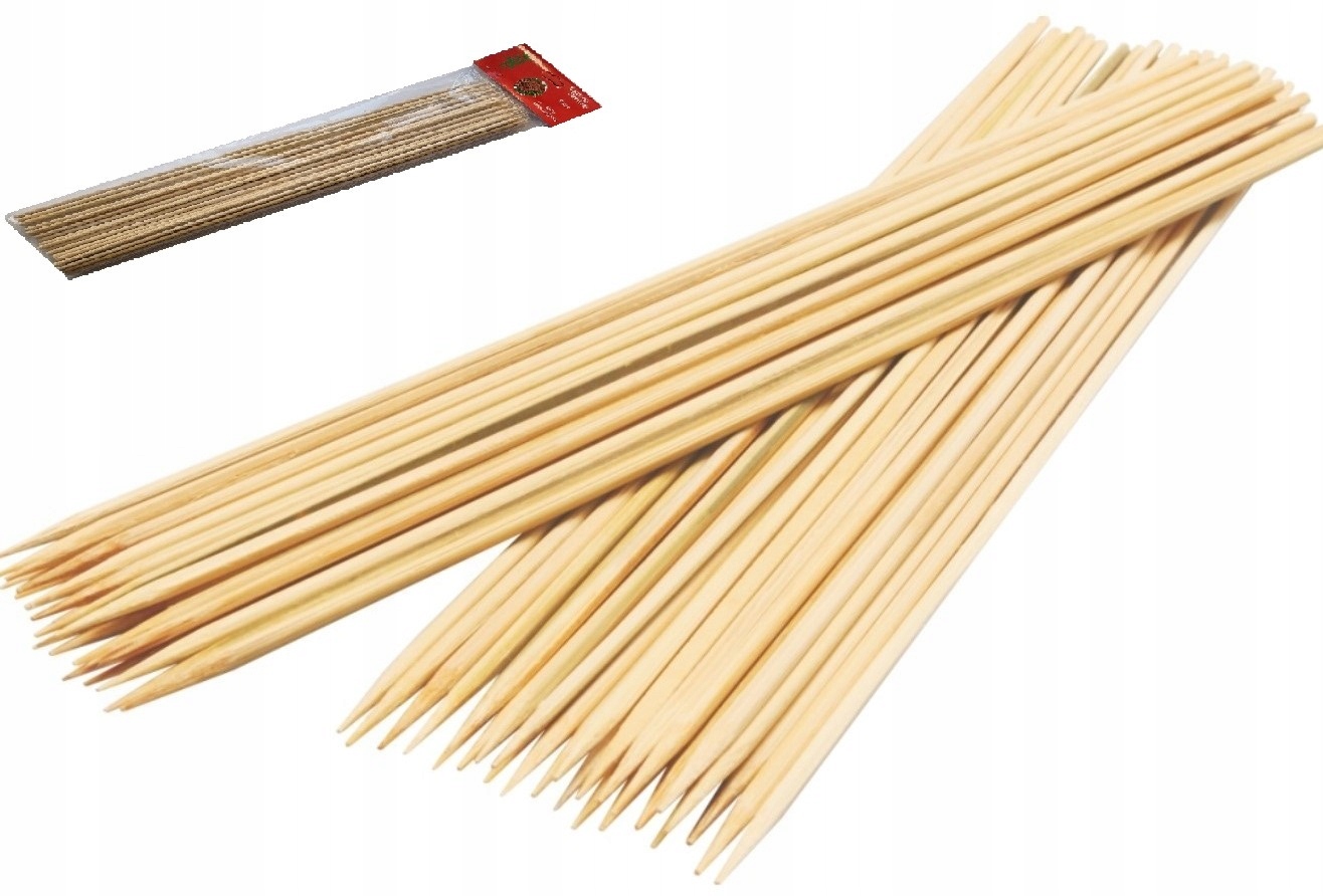 

Grill Długie Bambusowe Patyczki Do Szaszłyków 35cm