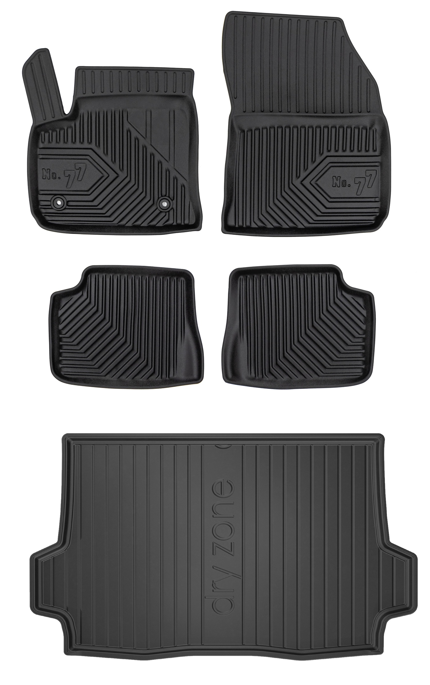 Set 77 Gumové koberce a rohože Alfa Romeo Junior Elettrica od 2024- g