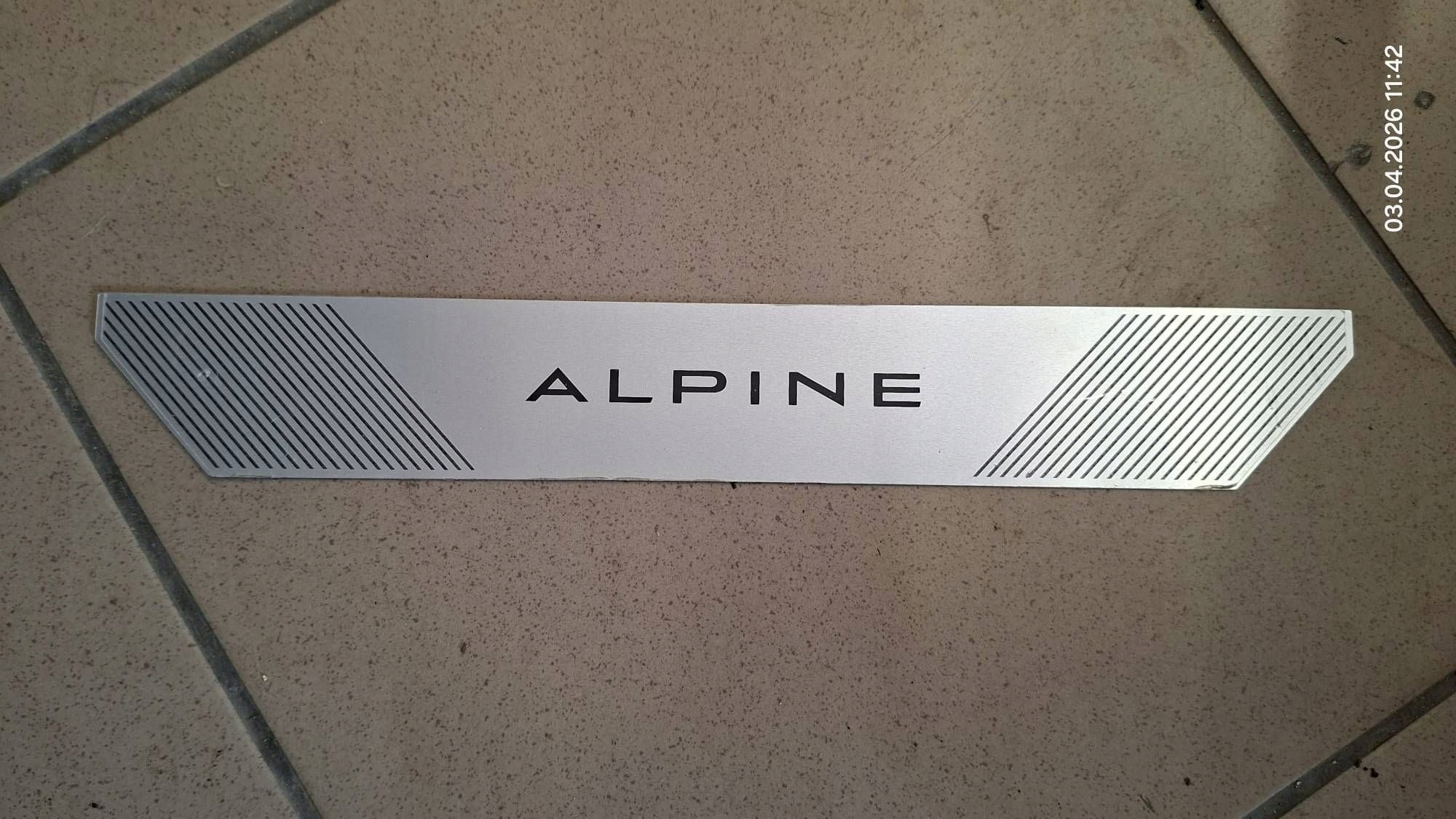 cap moulding threshold door przednich Renault Rafale 768524317R alpine