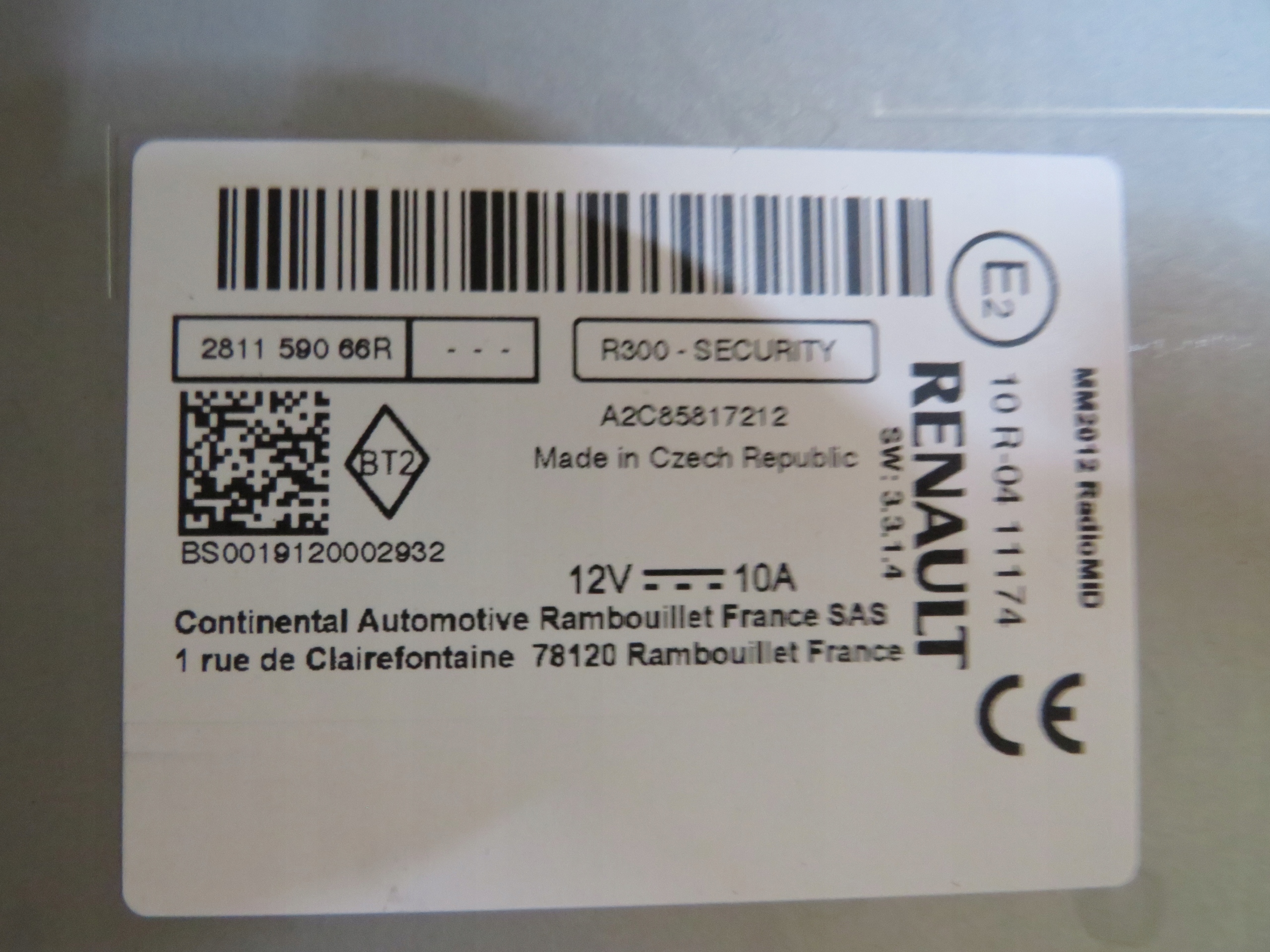РАДИО RENAULT 281159066R