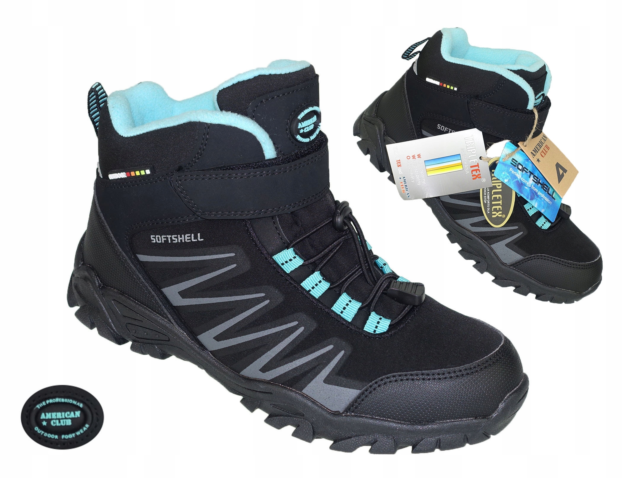 

Buty Dziecięce Sportowe Trekkingowe Softshell Góry