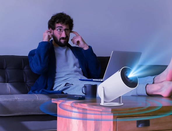 WIFI ANDROID PROJEKTORS PĀRNĒSĀJAMS ROTĀCIJAS VIEDAIS 4K BT 5.0 SKAĻRUNIS Modelis ER1007