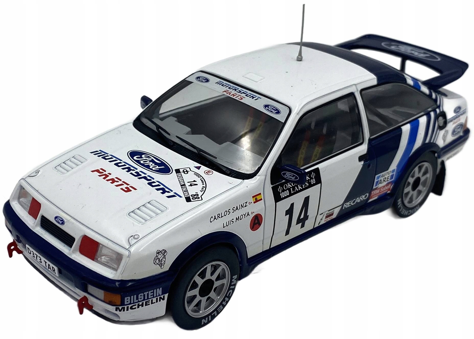 Ford Sierra Rs Cosworth 1988 1000 Lakes #14 Carlos Sainz model Ixo 1:24