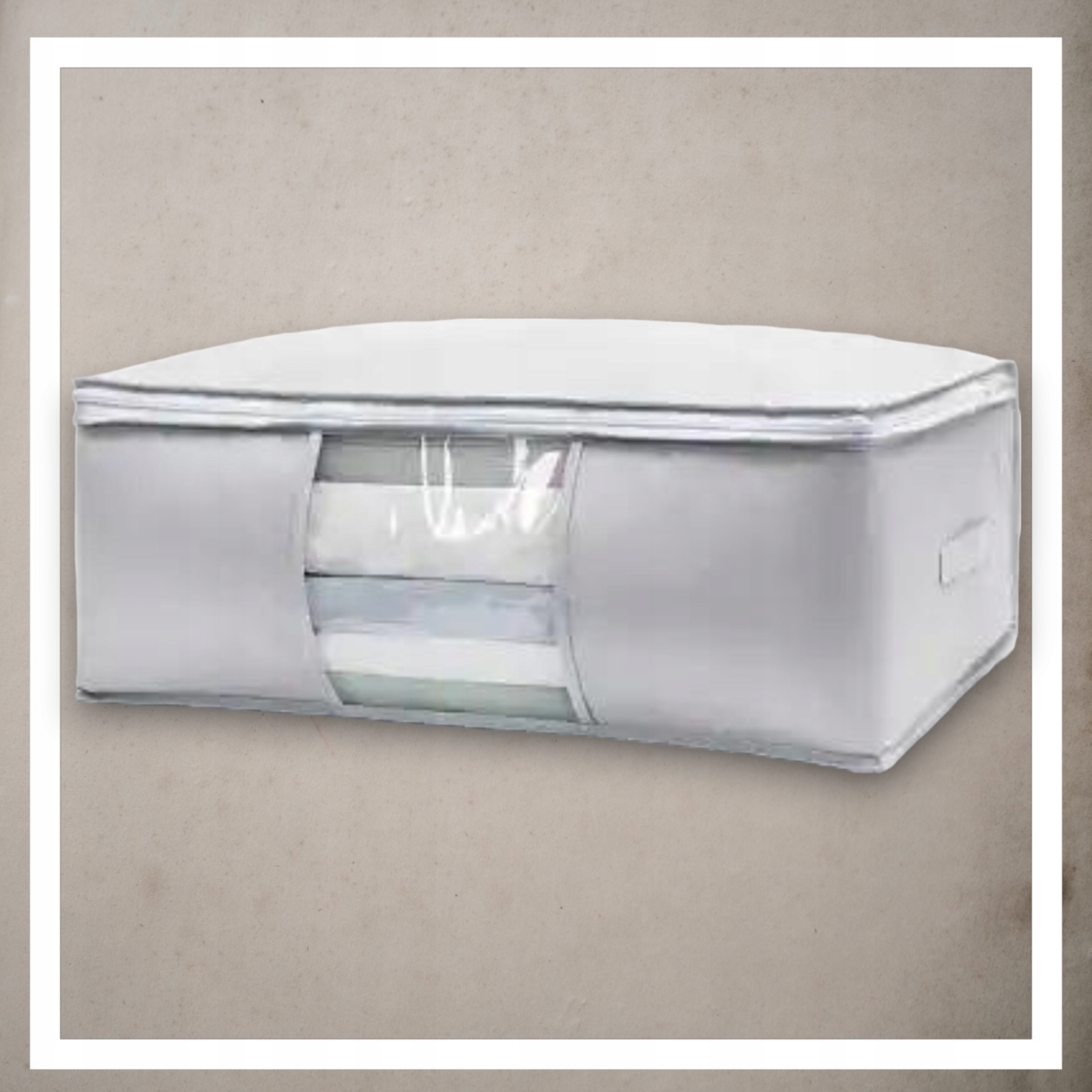 Pokrowiec na pościel pod łóżko pojemnik na ubrania torba szary XL Stan opakowania oryginalne