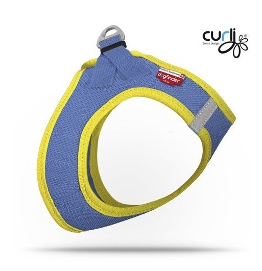 Postroj Pro Psa Beztlakový Modro-žlutý Air-mesh Curli modrý M