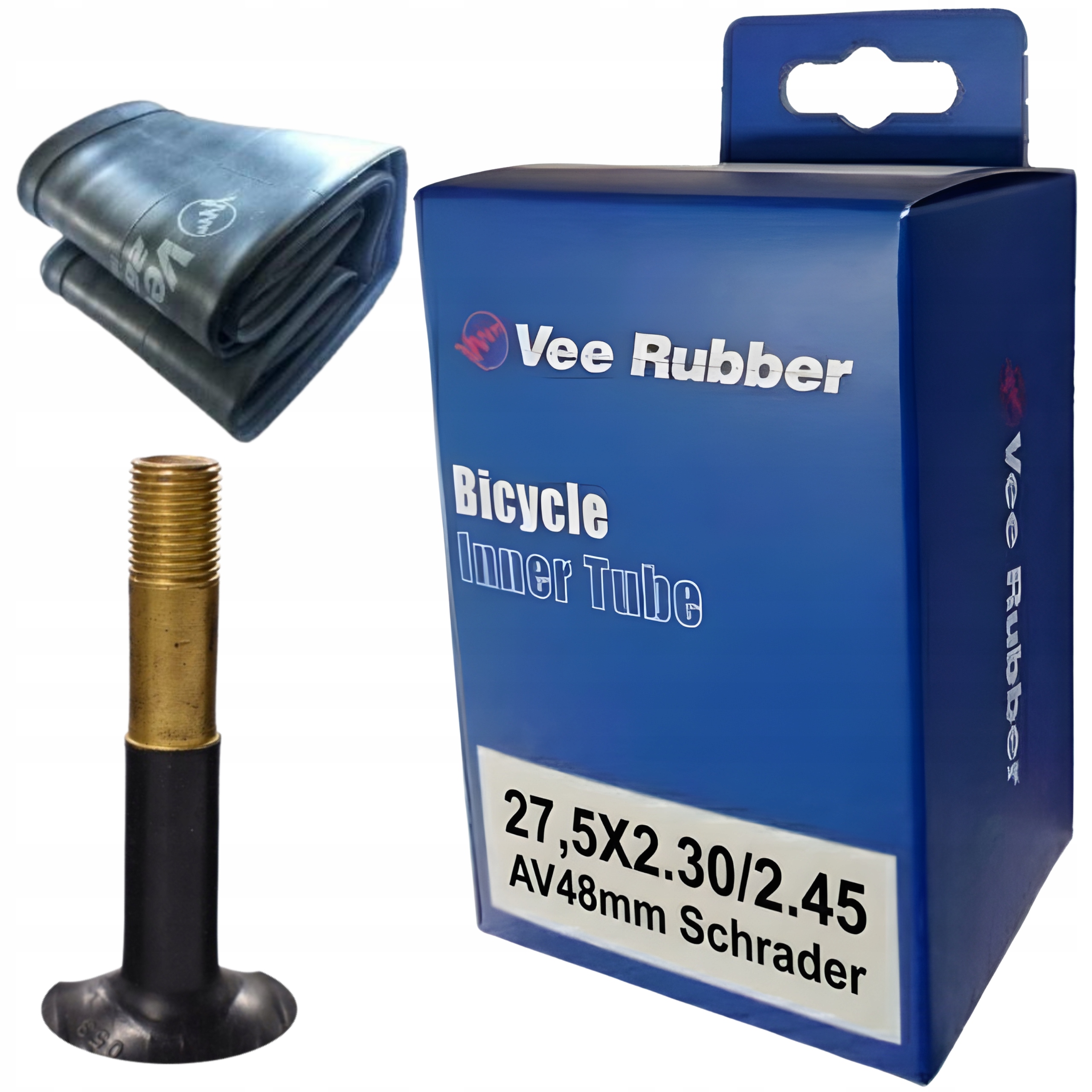 Dętka 27,5x2.30-2.45 AV48 Schrader Vee Rubber butyl mocna Auto