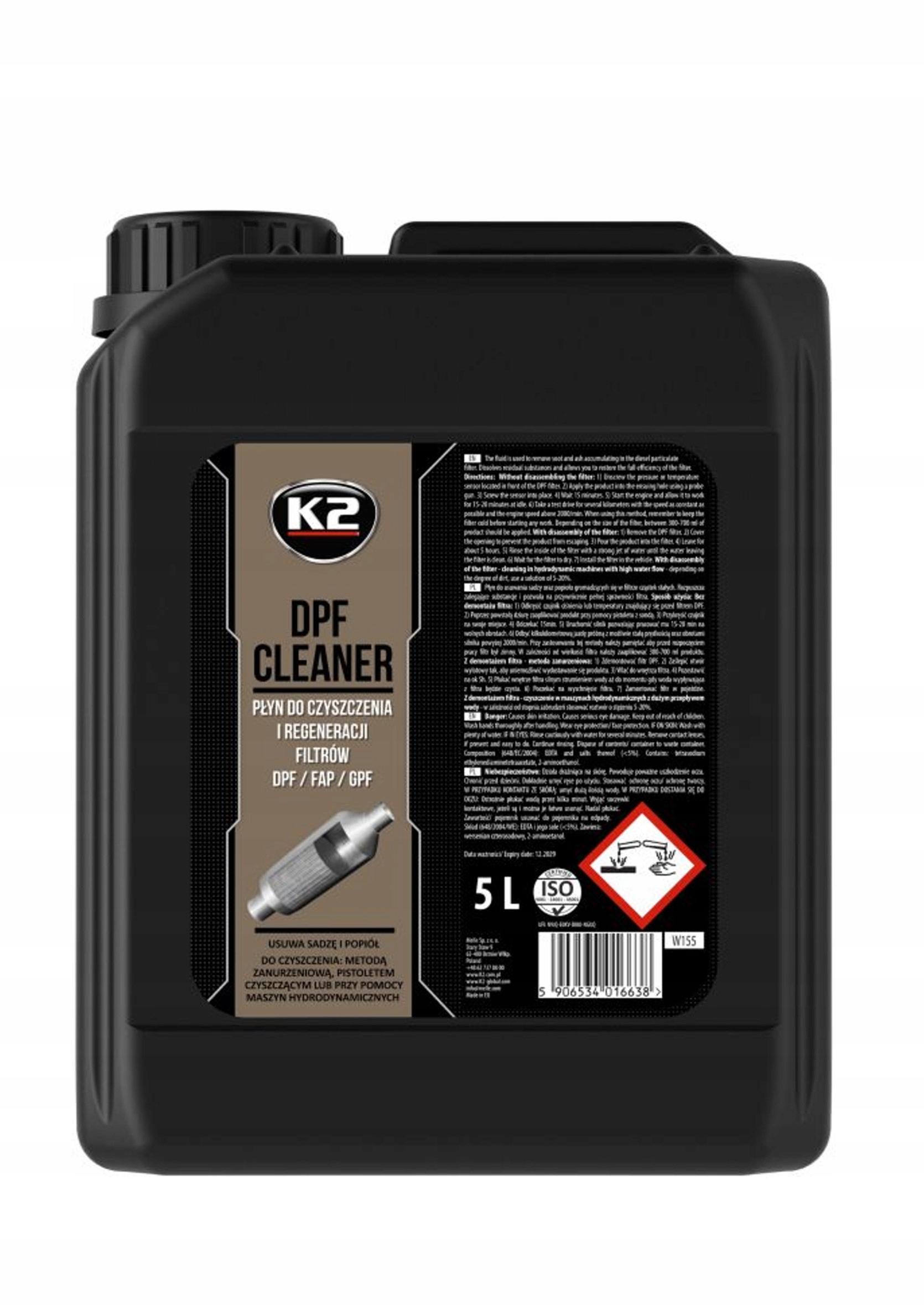 K2 DPF CLEANER 5L регенерация очистка DPF FAP