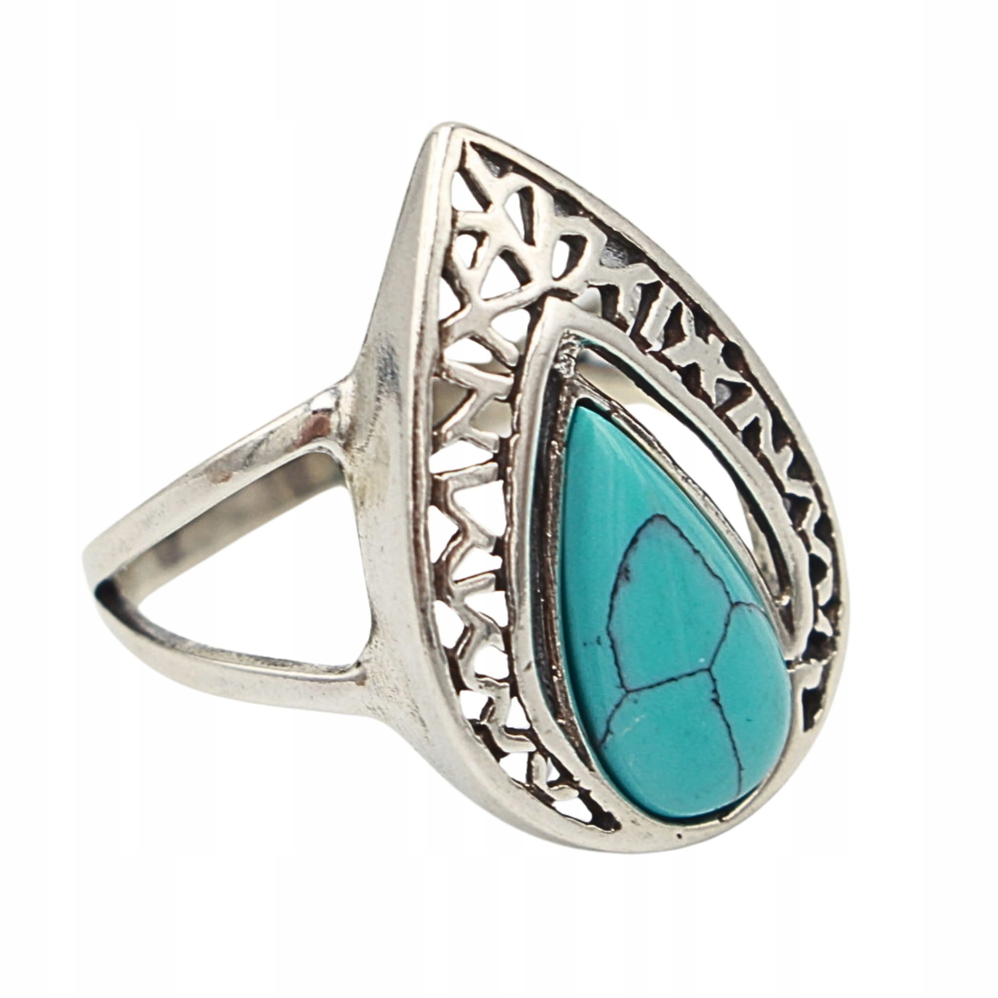 Prstýnek S Tyrkysem stříbro tyrkysový Stříbrný vel.16