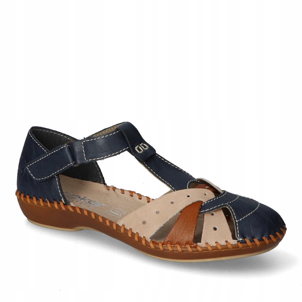 Sandály Rieker M1655-14 Tmavě modré 39