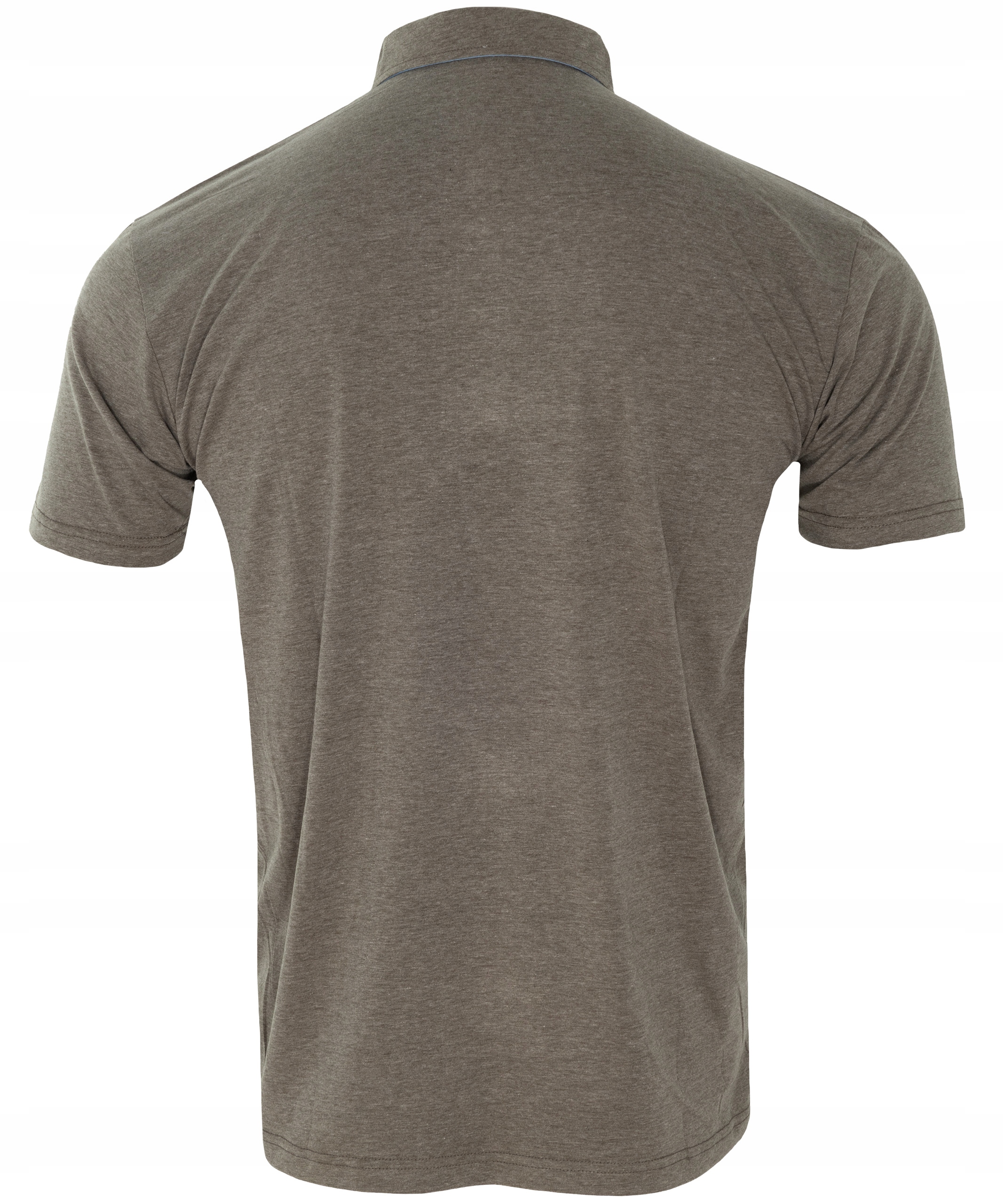 KOSZULKA męska POLO OLIWKOWA z kieszonką rozmiar 5XL Wzór dominujący bez wzoru