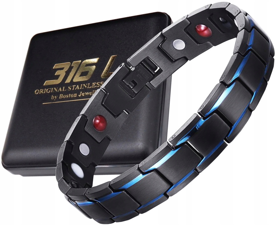 

Czarna Zdrowotna Bransoleta Męska Magnetyczna Moc