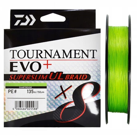 Daiwa Tournament Evo+ Slim Ul #0.4 12lb 5.4kg 135m chartreuse