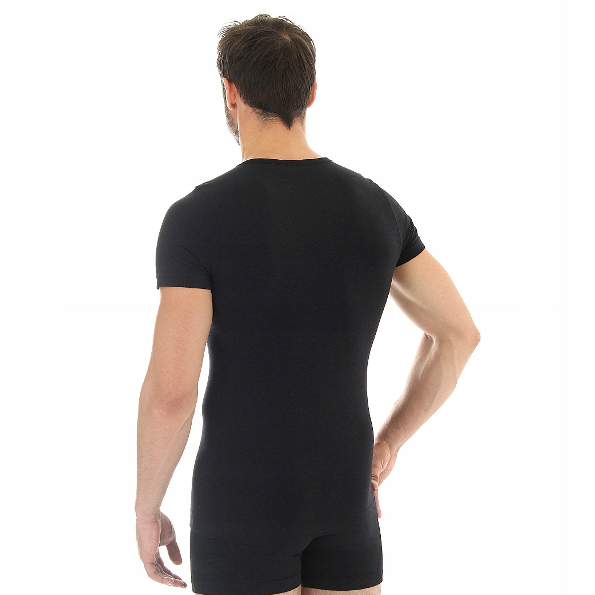 Koszulka męska BRUBECK COMFORT WOOL Wełna MERINO L Rozmiar L