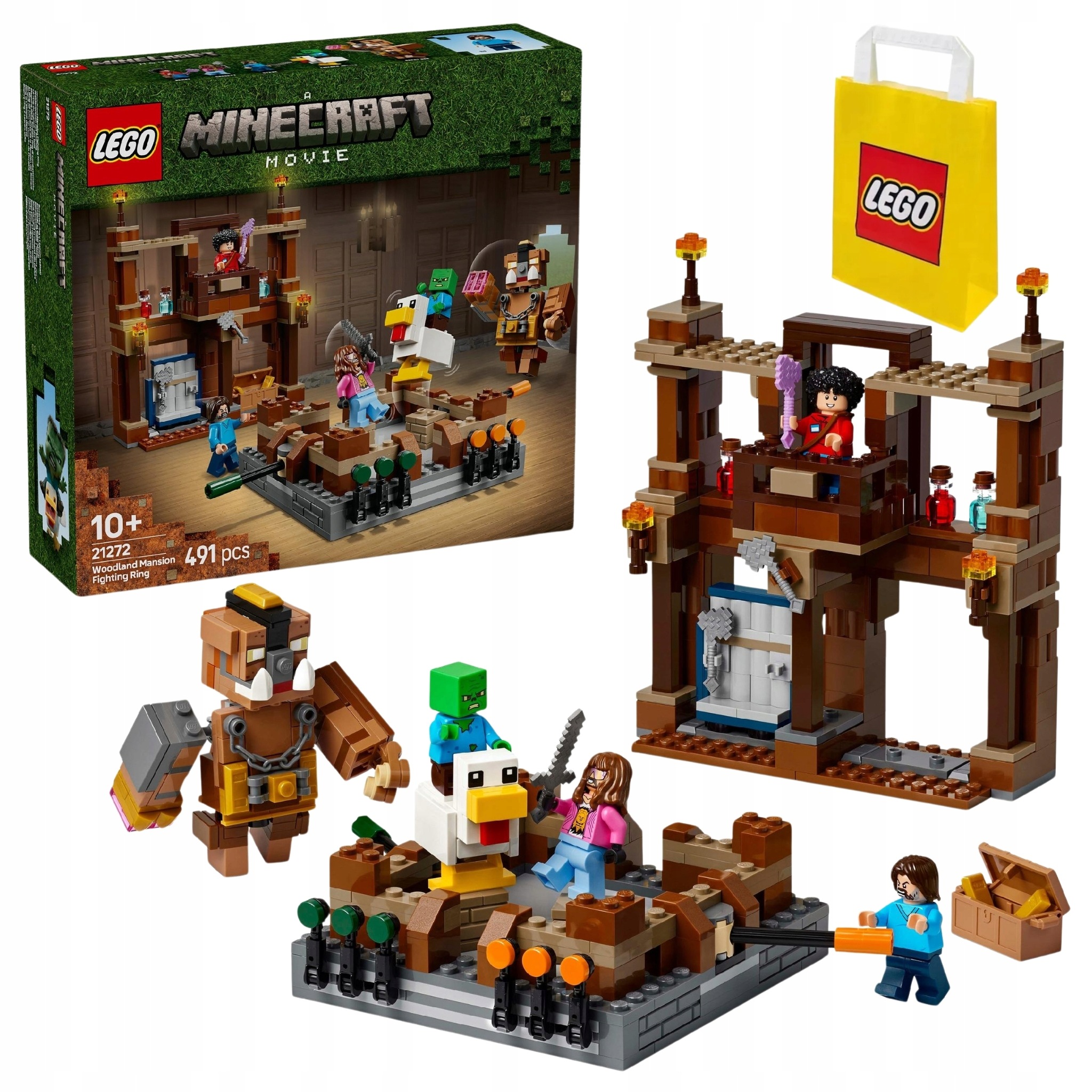 Lego Minecraft Ring v lesním dvoře 21272 491 dílků Dárková taška Věk 10+