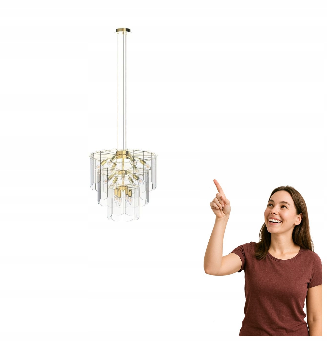 Závesná lampa Nira MD3523-14L-EGN Zuma Line