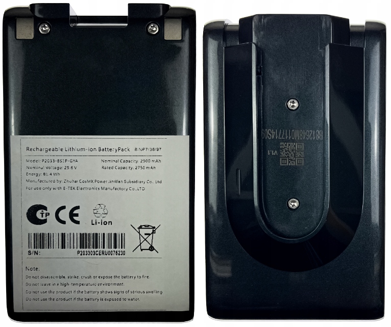 Nová baterie T30 P2033-8S1P-GYA pro vysavač Dreame R20, Dreame R20 Aqua