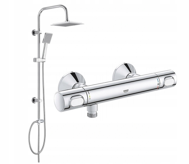 

Deszczownica Cubic bateria termostatyczna Grohe