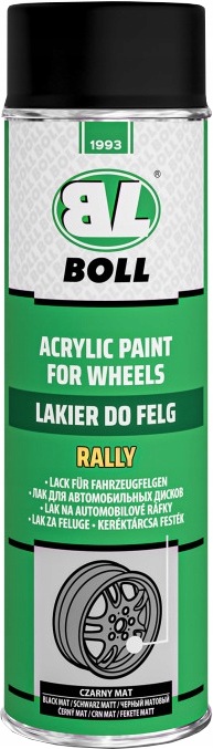Lakier Do Felg Samochodowych Akrylowy Czarny Mat Spray 500ML 0010135 Boll