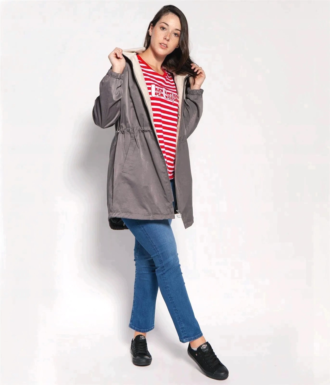 Lee Cooper parková bunda Claire 1075 Beige velikost S