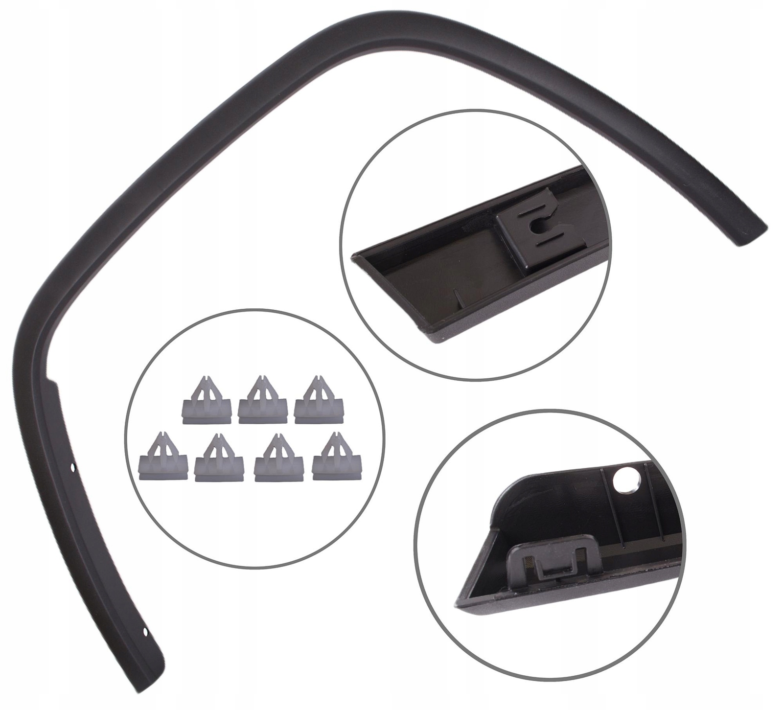 Lišta předního blatníku levá Jeep Grand Cherokee IV WK2 Černá Struktura