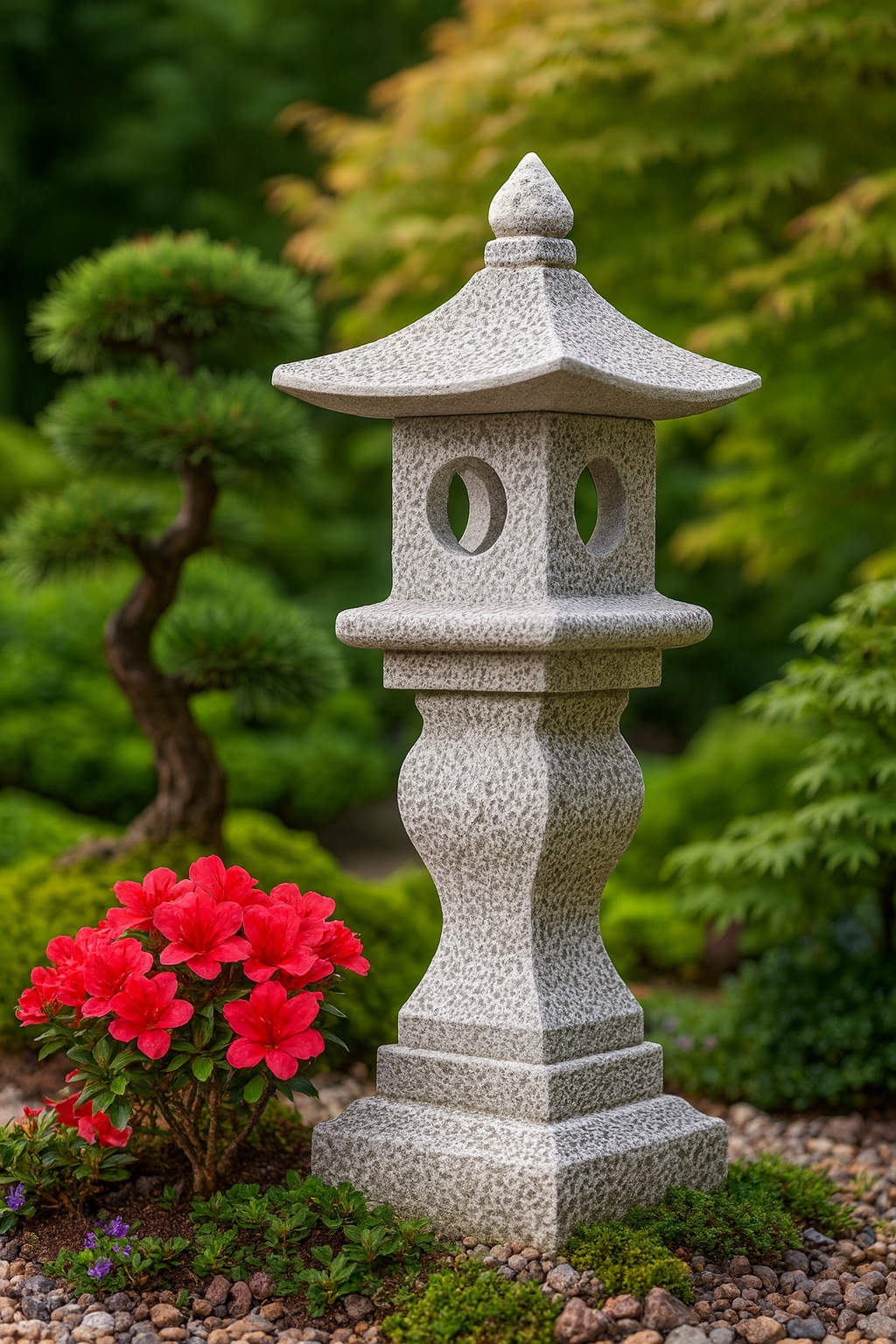 Pagoda Singa jui lampa, zahradní ozdoba z architektonického betonu