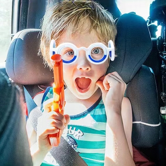 OKULARY ,NIEBIESKIE OKULARY DO CHOROBA LOKOMOCYJNA,PREZENT Płeć uniseks