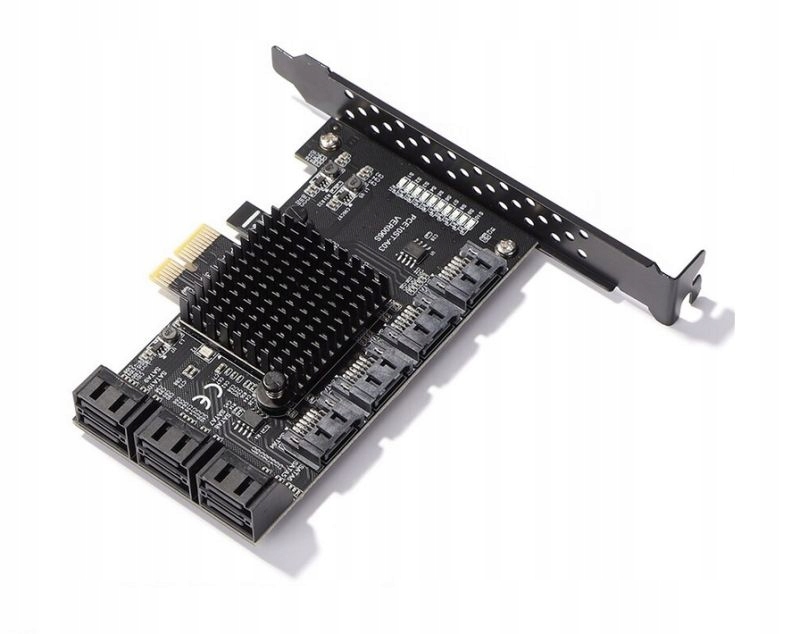 

Kontroler Adapter Karta Pci-e 1x na 10x Sata 3