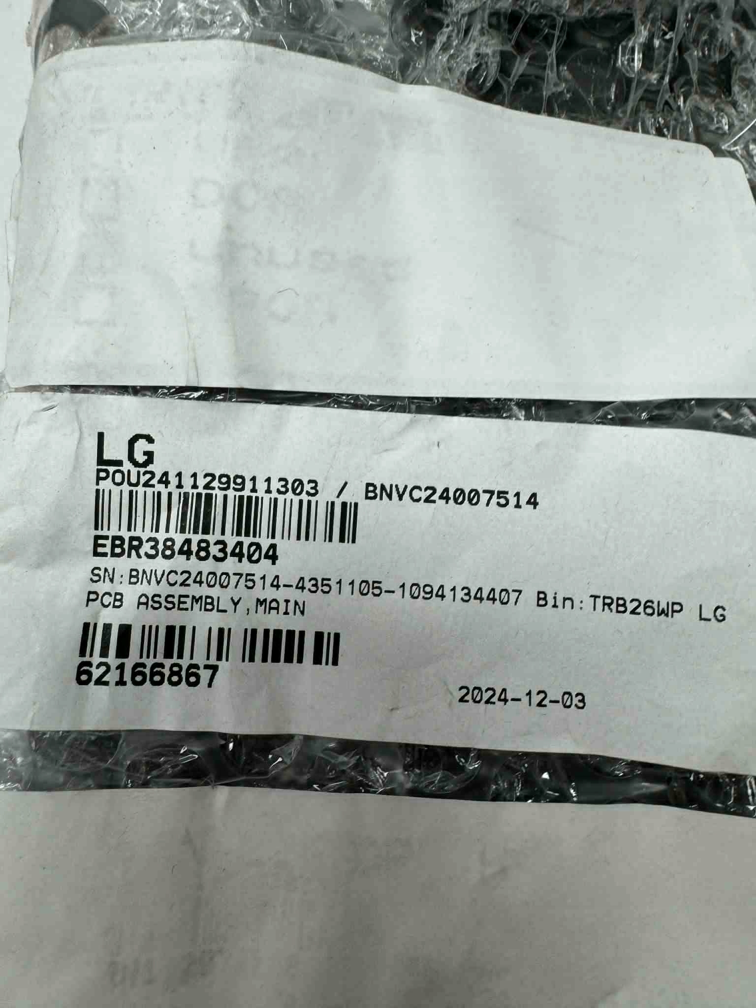 Základní deska Pcb Assembly Lg EBR38483404 ovládací modul pračky