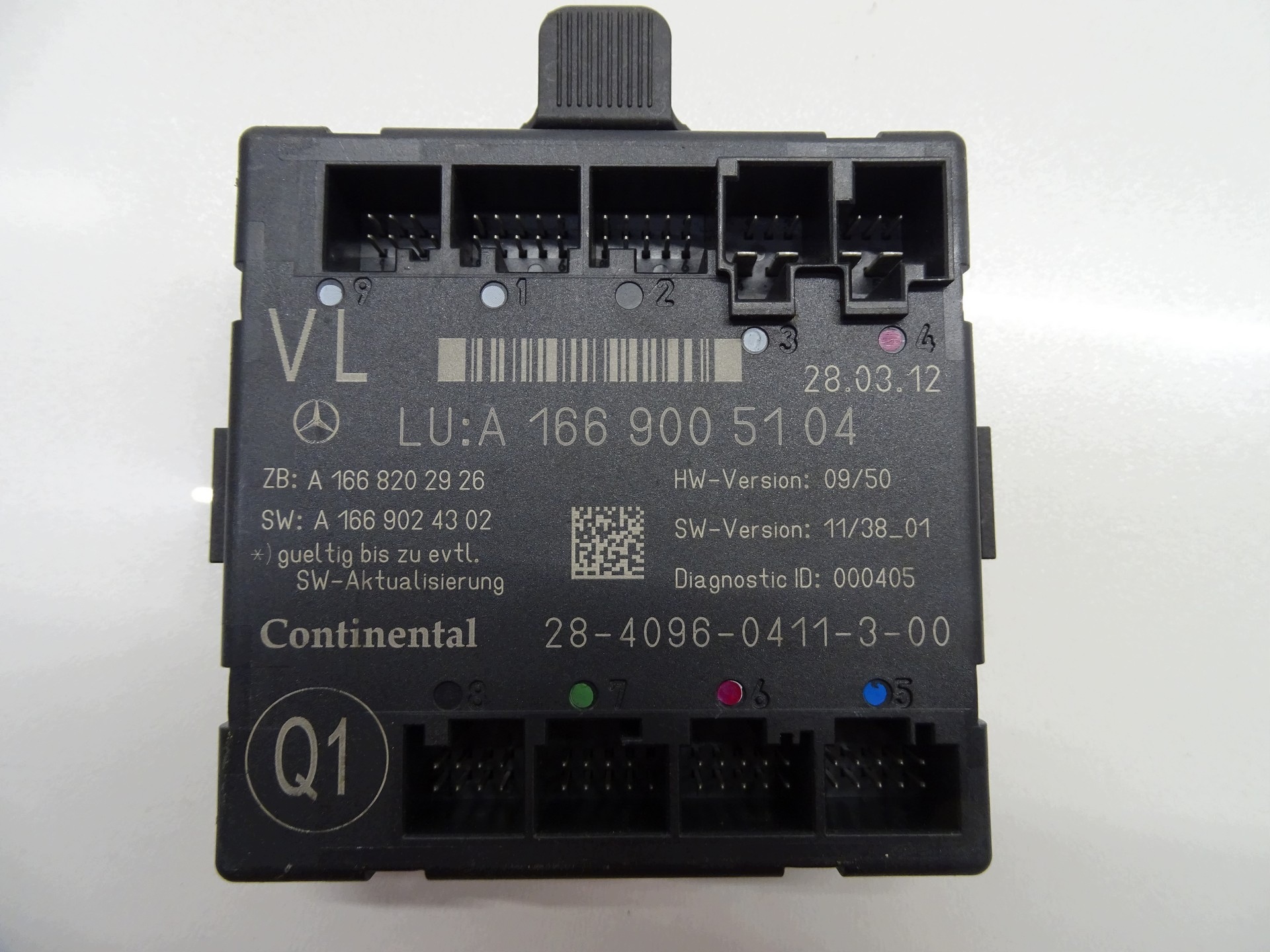 module control unit door MERCEDES W166 A1669005104