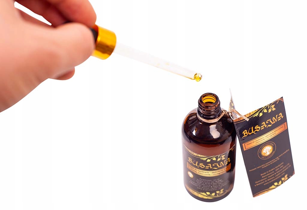 OLEJEK BUSAJNA - SKÓRA SUCHA ROZCIĄGNIĘTA 100ml + 2 PRÓBKI PERFUM Opakowanie butelka