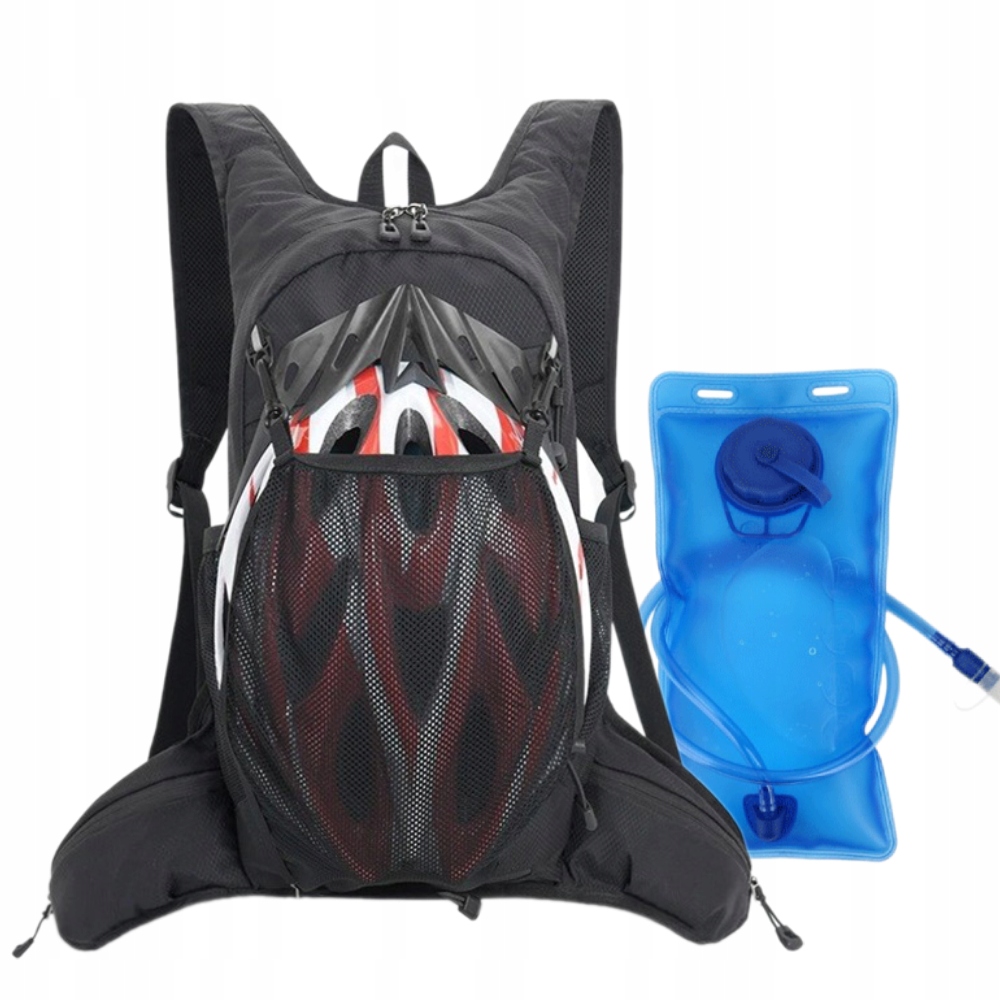 (Černý) 20l vodotěsný turistický batoh 46*9*20 cm s 2l nádrží na vodu