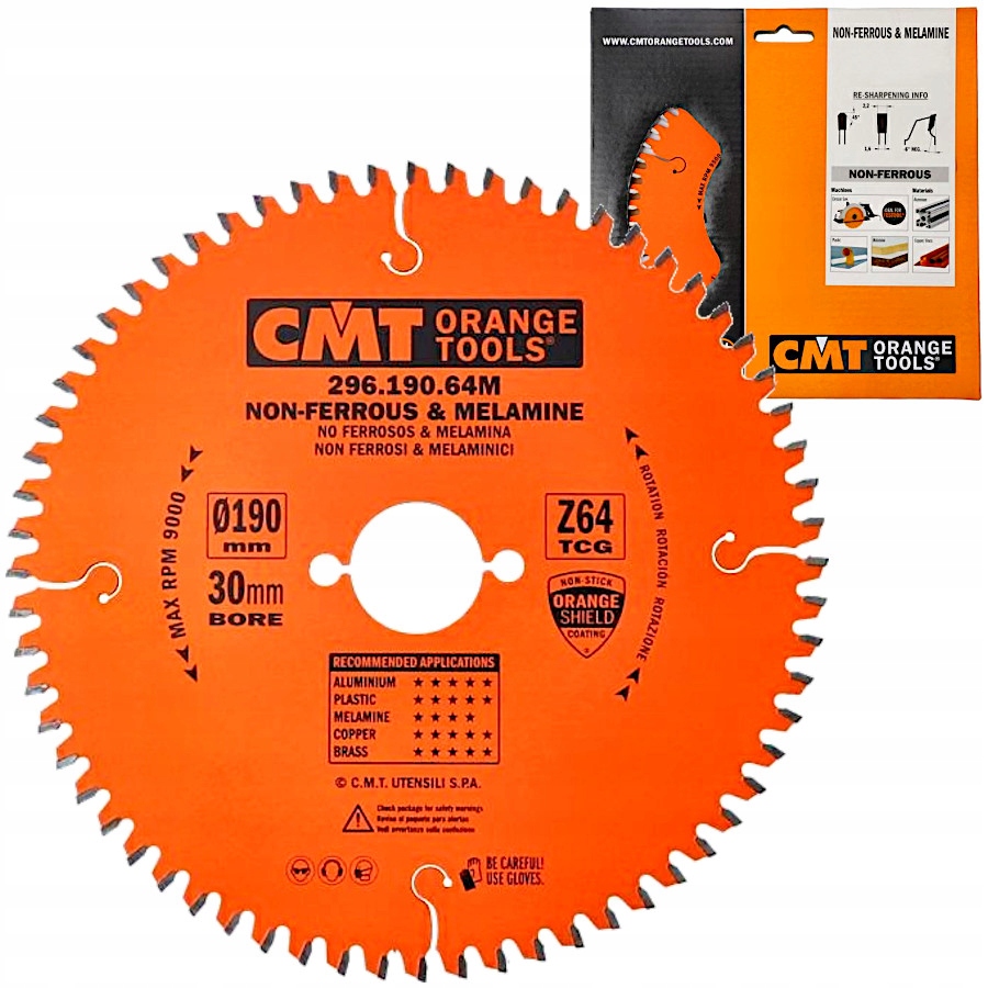

Cmt Piła tarczowa do aluminium laminatu 190x30mm