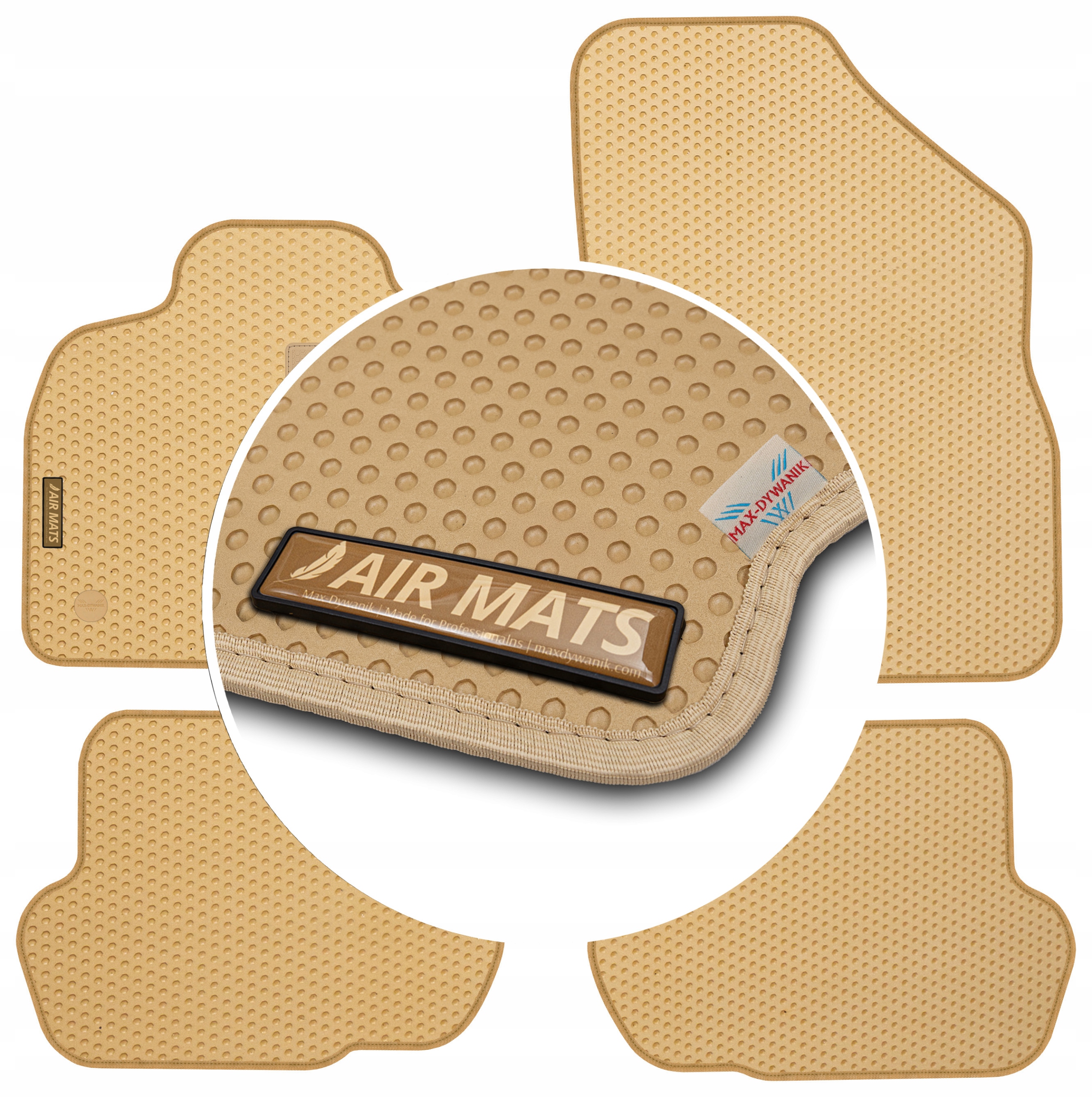 Citroen DS5 2011-2015 Béžové gumové koberce Eva Air Mats